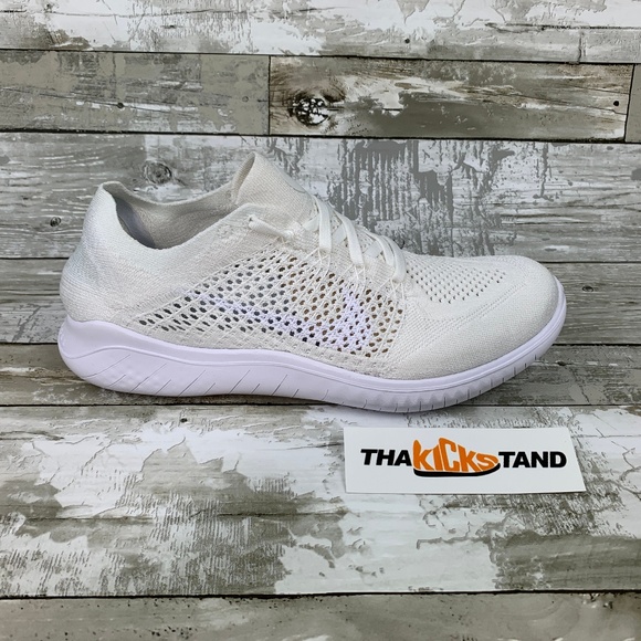 nike free rn flyknit 2018 triple white